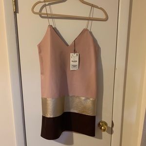 Zara Leather Mini Dress